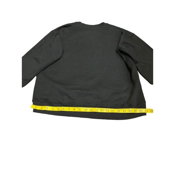 UNIF ‘Forget Paradise’ Pullover Crewneck Sweatshirt - Size Large - Black & White - Picture 7 of 13